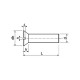 La vis tête fraisée 2X4 pour métaux empreinte fendue classique pour tournevis plat conforme à la norme DIN 963 et ISO 2009