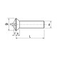 La vis tête bombée 6X60 en inox A4 pour métaux version tête fendue pour tournevis plats conforme à la norme DIN 964 et ISO 2010