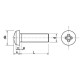 Vis métaux 4X8 tête cylindrique Phillips Inox A2