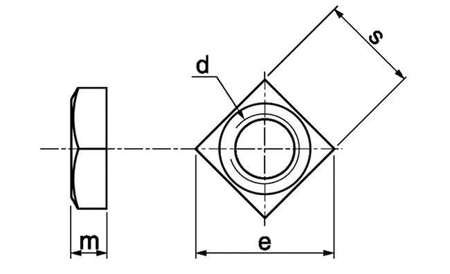 dimensions écrou borgne M12 en Inox A2