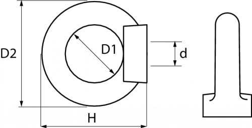 schema ecrou a anneau