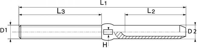 schema embout fileté droite